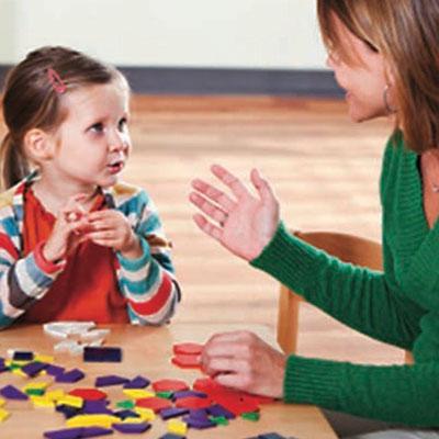 Clinic working with child